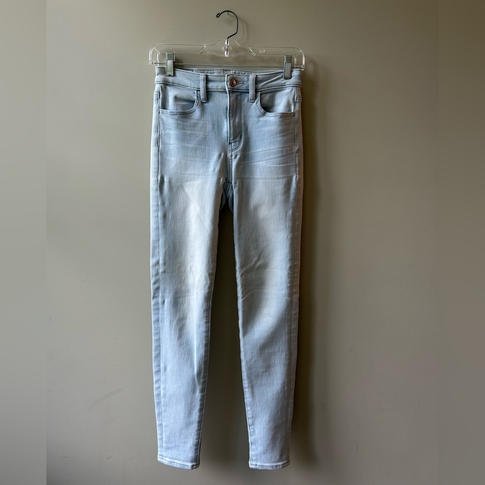 American Eagle Outfitters Blue Skinny Jeans with Stretch